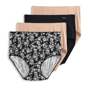 Jockey Women's Panties Sz 6 No Panty Line Promise Full Brief Black A653939